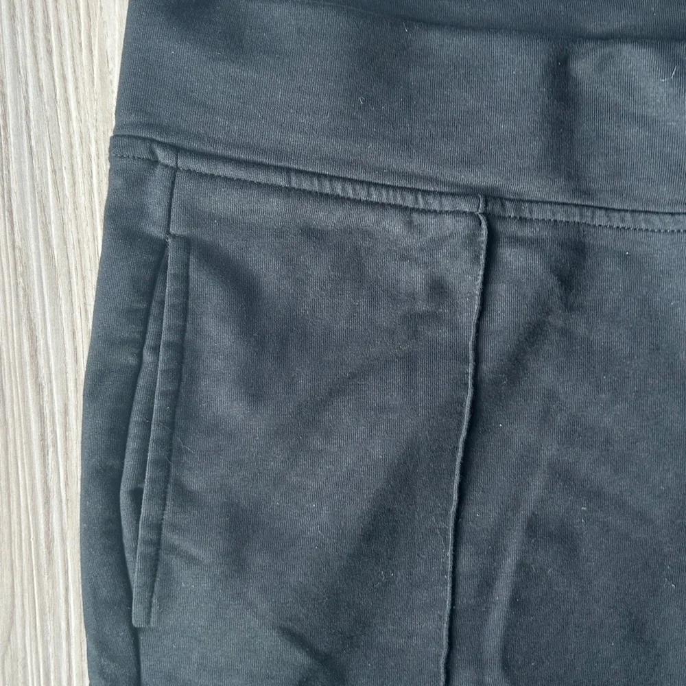 Lauren Ralph Lauren Active Pants L Black Wide Waistband Stretch Lounge Athletic